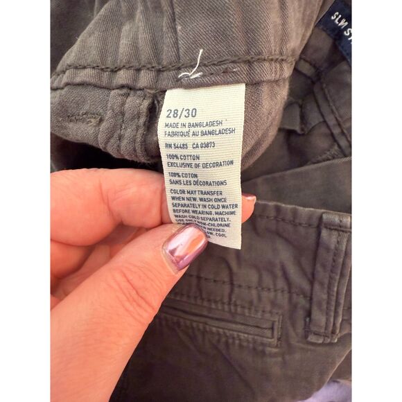 American Eagle Dark Grey Chino Pants 28x30 - Picture 5 of 5